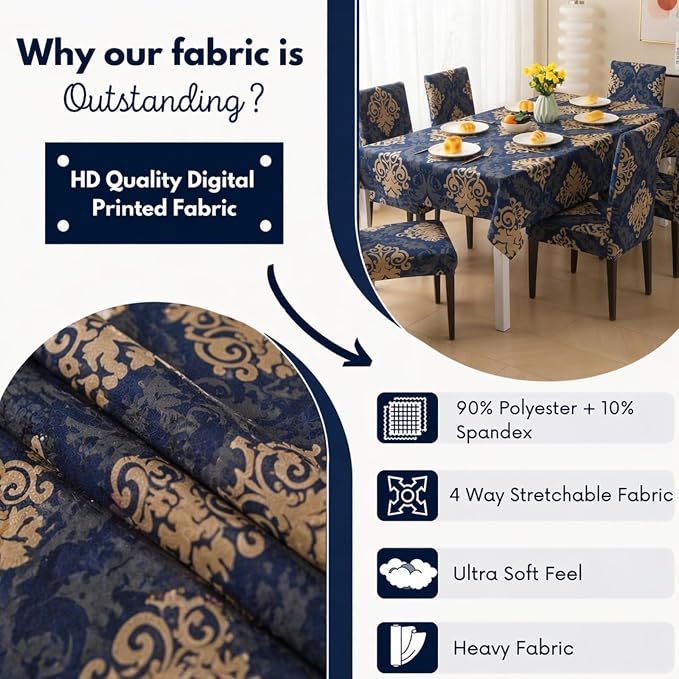Dark Beige – Premium Dining Set Cover