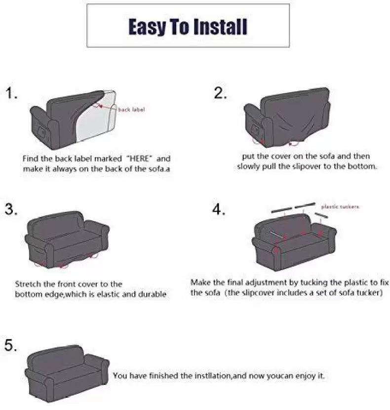 Cream Dream - Luxury Quality Strechable & Dust-proof Sofa Cover