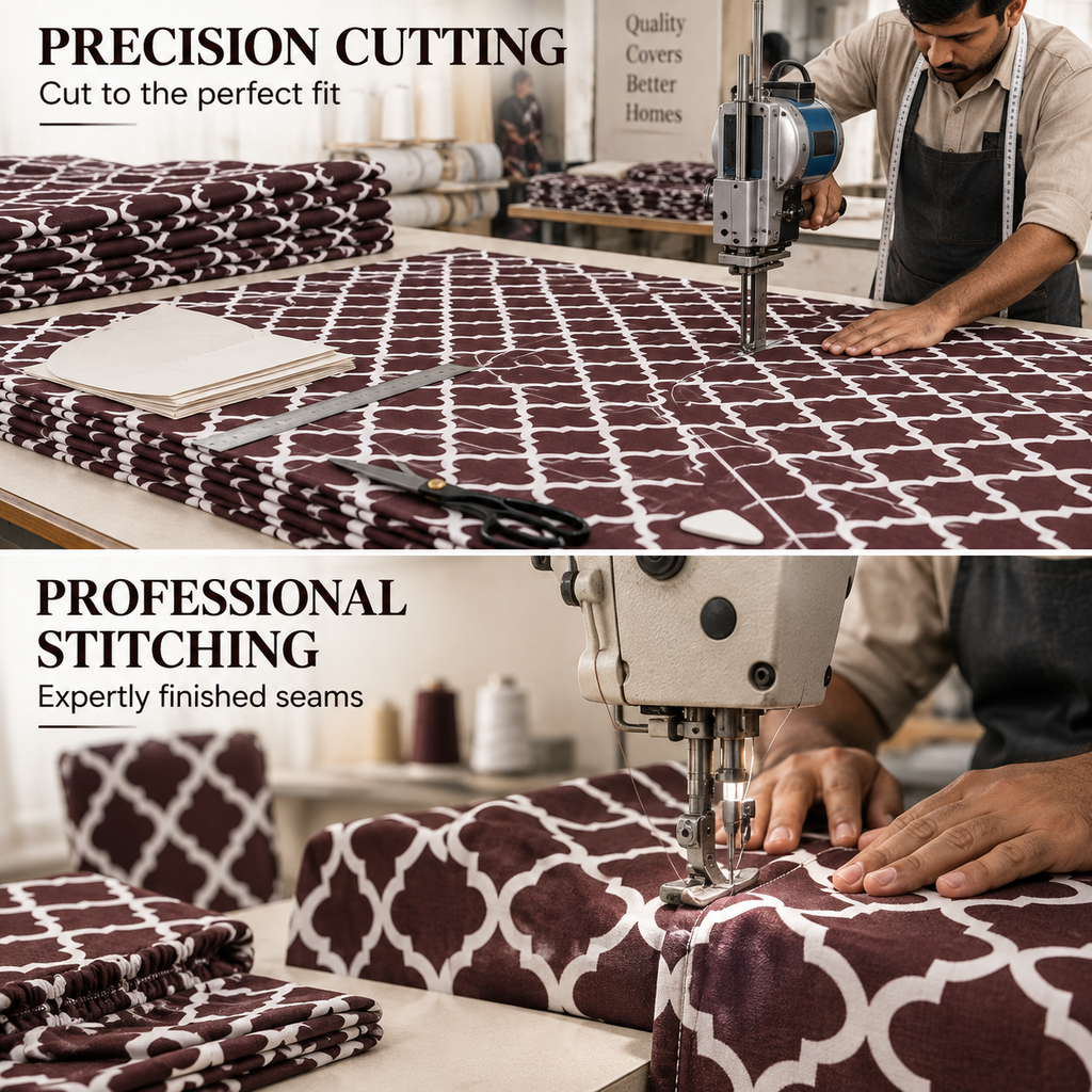 Maroon Diamond – Premium Dining Set Cover