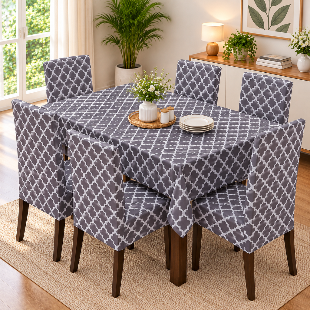 Grey Diamond – Premium Dining Set Cover