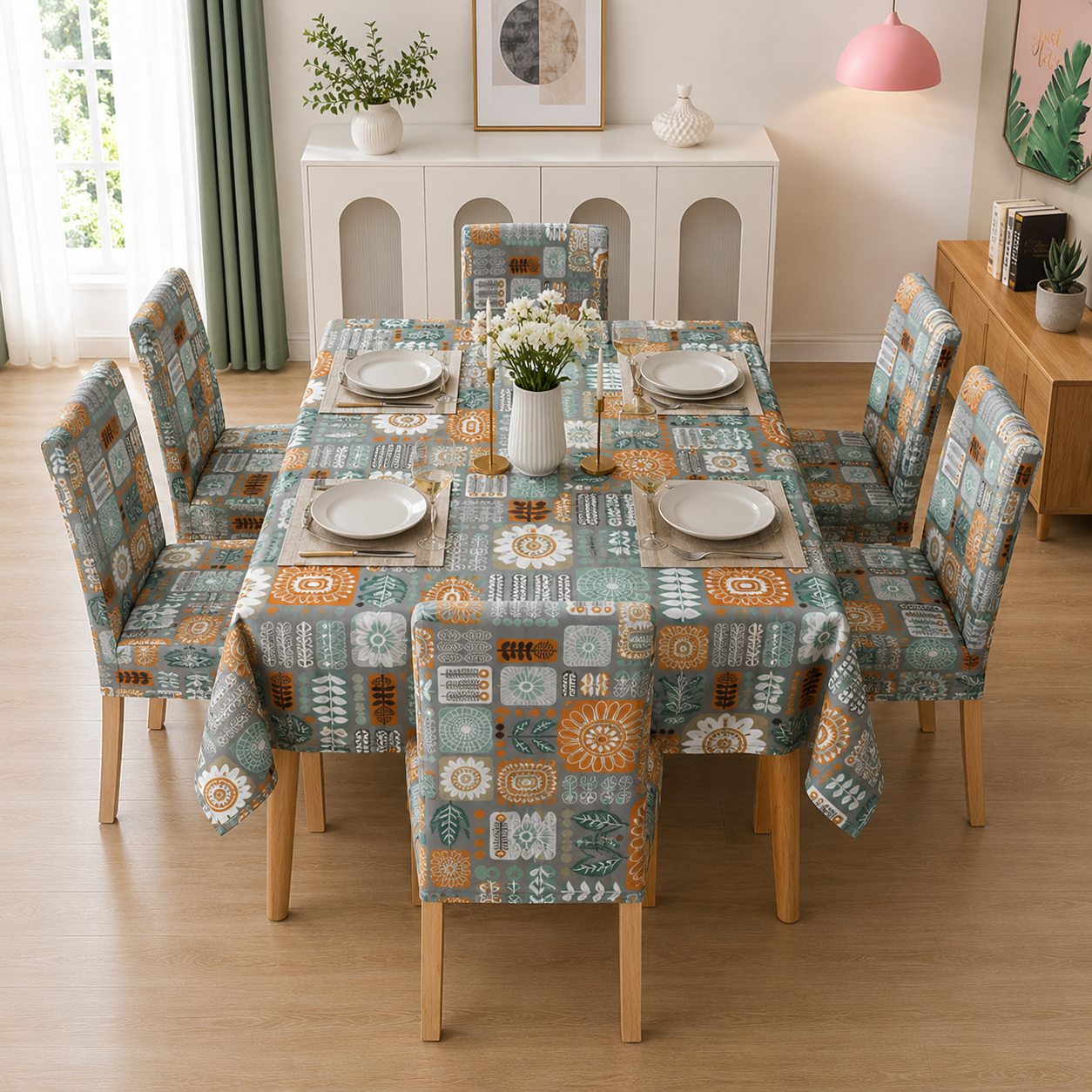Square Art – Dustproof, Stain-Free, Water Resistant & Washable