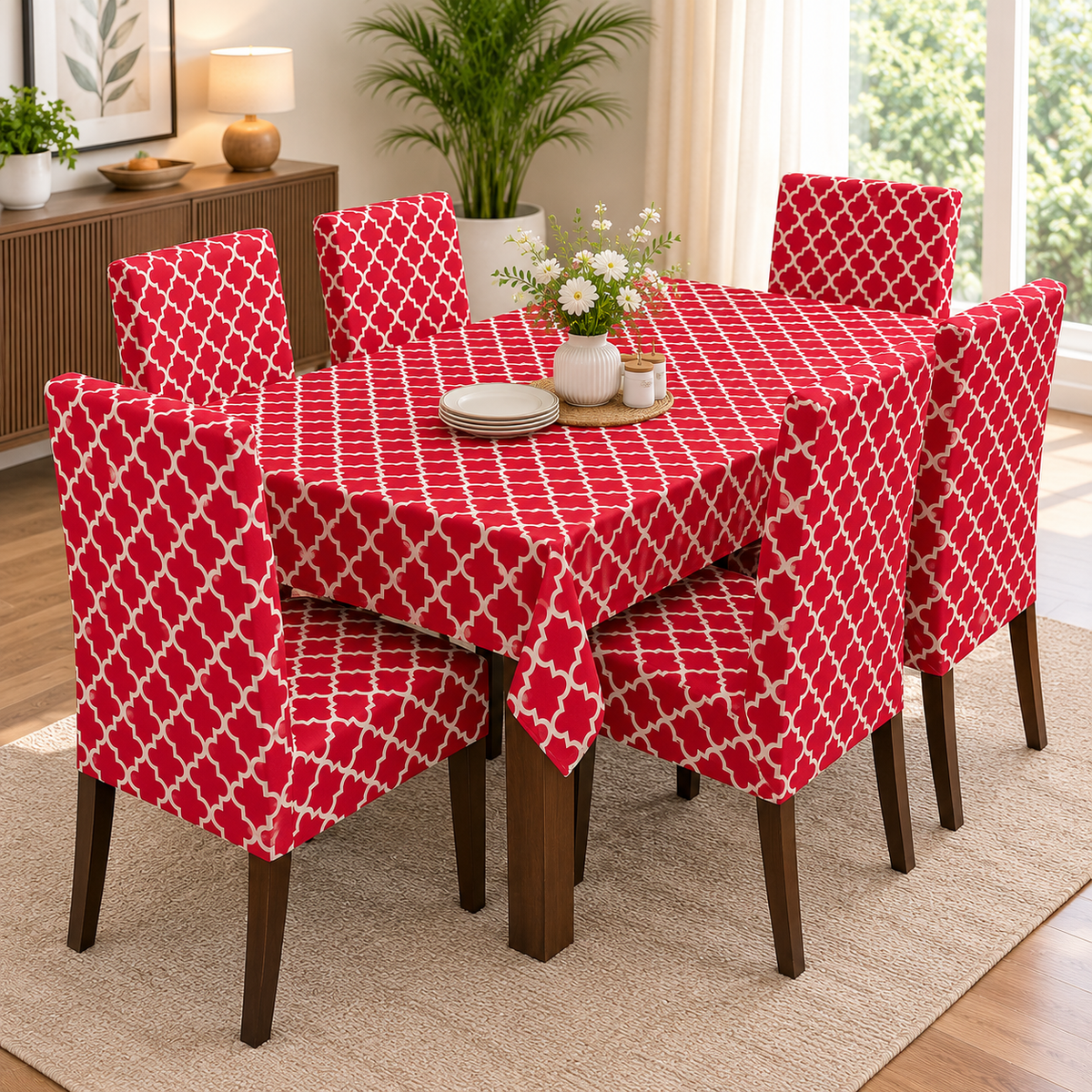 Red Diamond – Premium Dining Set Cover