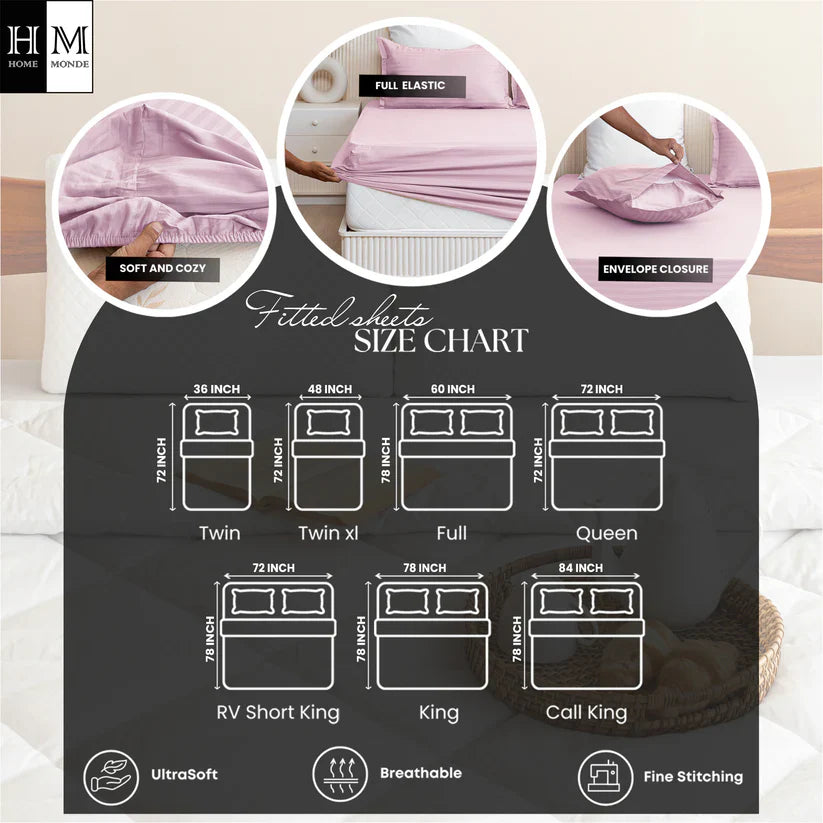 100% Dustproof & Water Resistant + 360°  Elastic Fitted Mattress Protector