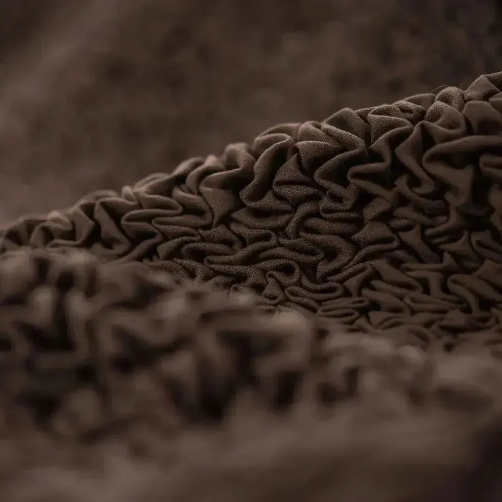 Bubble Dark Brown Chair Cover - Fit For All Size Office Chair Slipcover, Microfibra Collection