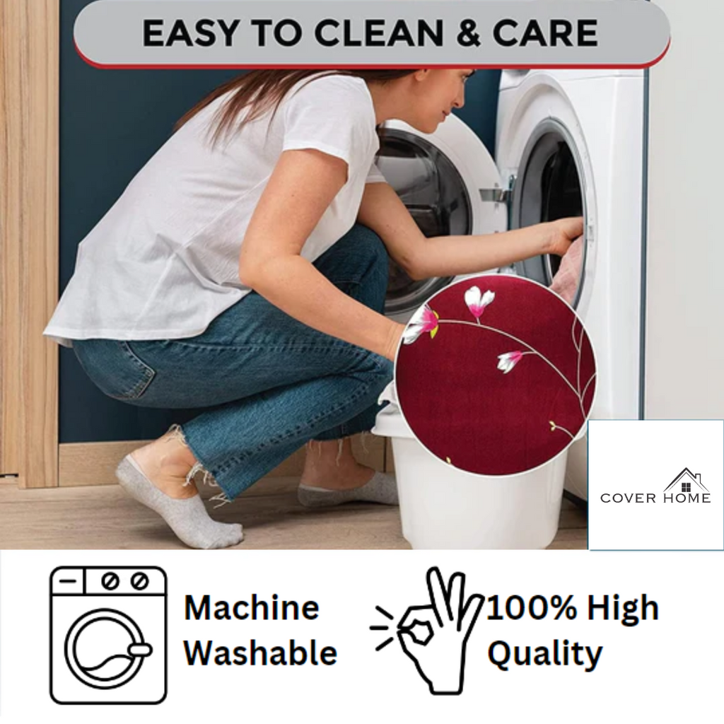 L-Shape Sofa Cover - Beige Brocade