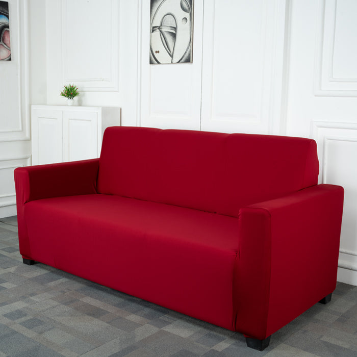 Maroon Solid - Luxury Quality Strechable & Dust-proof Sofa Cover