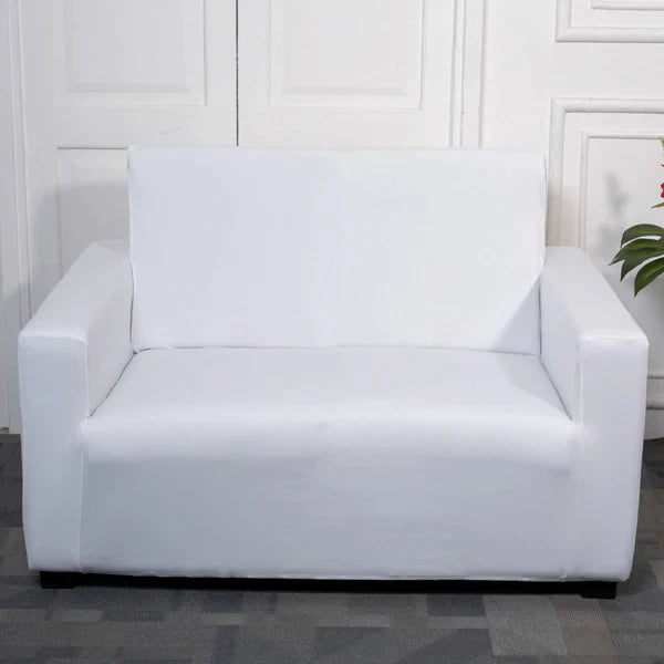 Premium Quality Machine Washable & Dust Proof Sofa Cover - White | Universal Fit Streachable Fabric