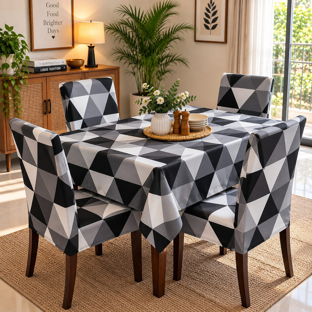 Prism Black – Premium Dining Set Cover