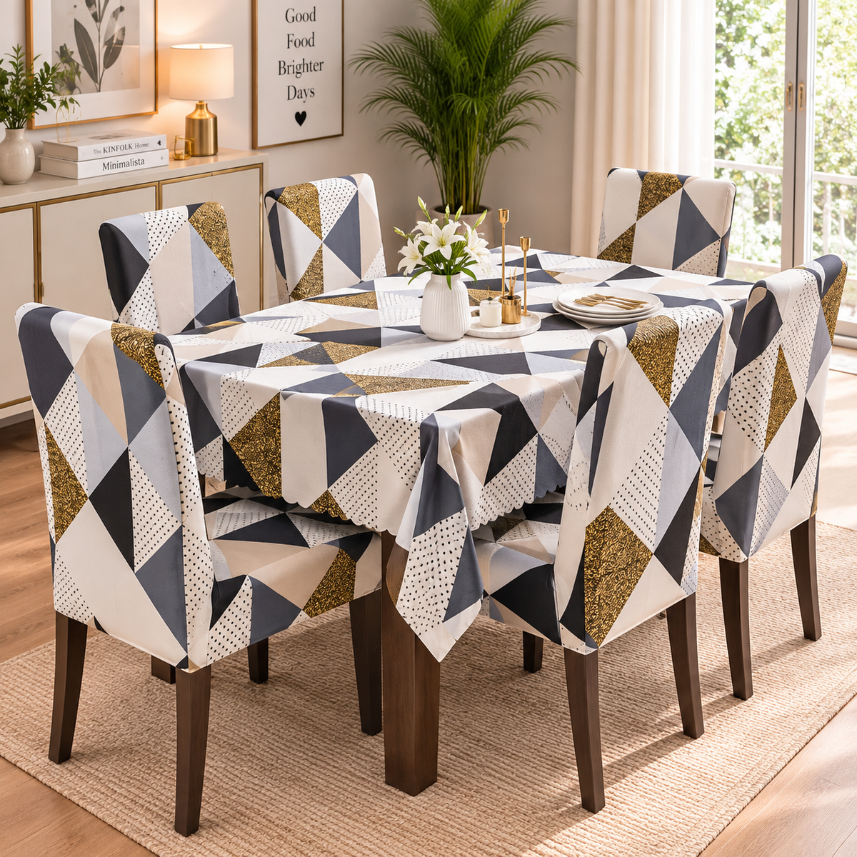 Shades Of Prism – Premium Dining Set Cover