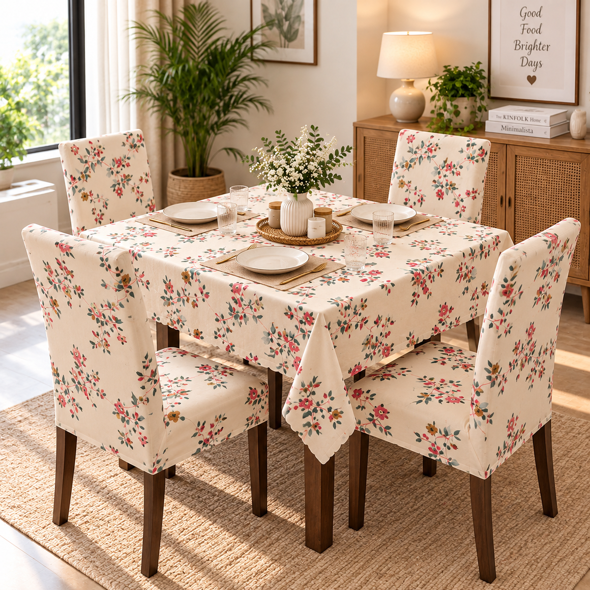 Cream Dream – Premium Dining Set Cover