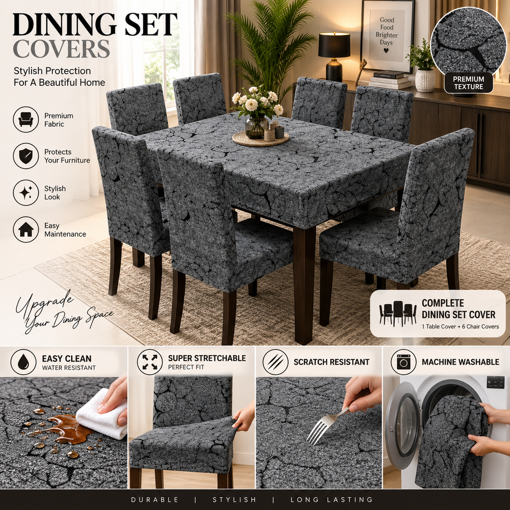 Black Majesty – Premium Dining Set Cover