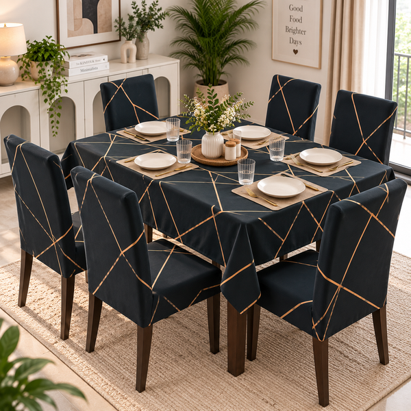 Golden Prism – Premium Dining Set Cover