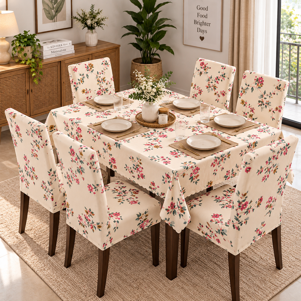 Cream Dream – Premium Dining Set Cover