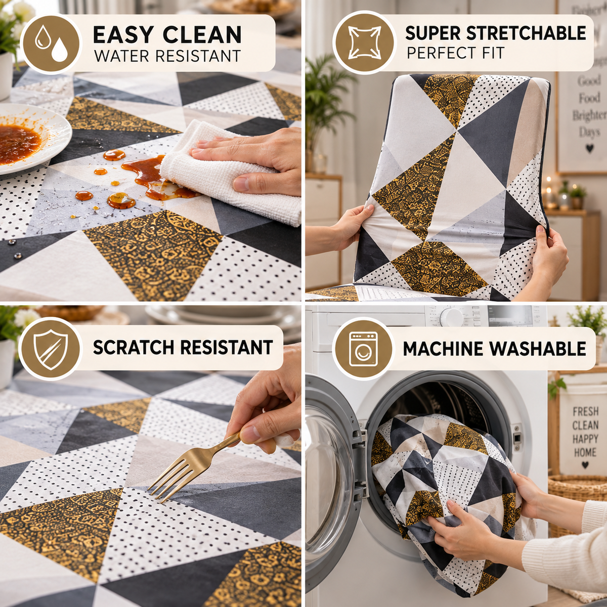 Shades Of Prism – Premium Dining Set Cover