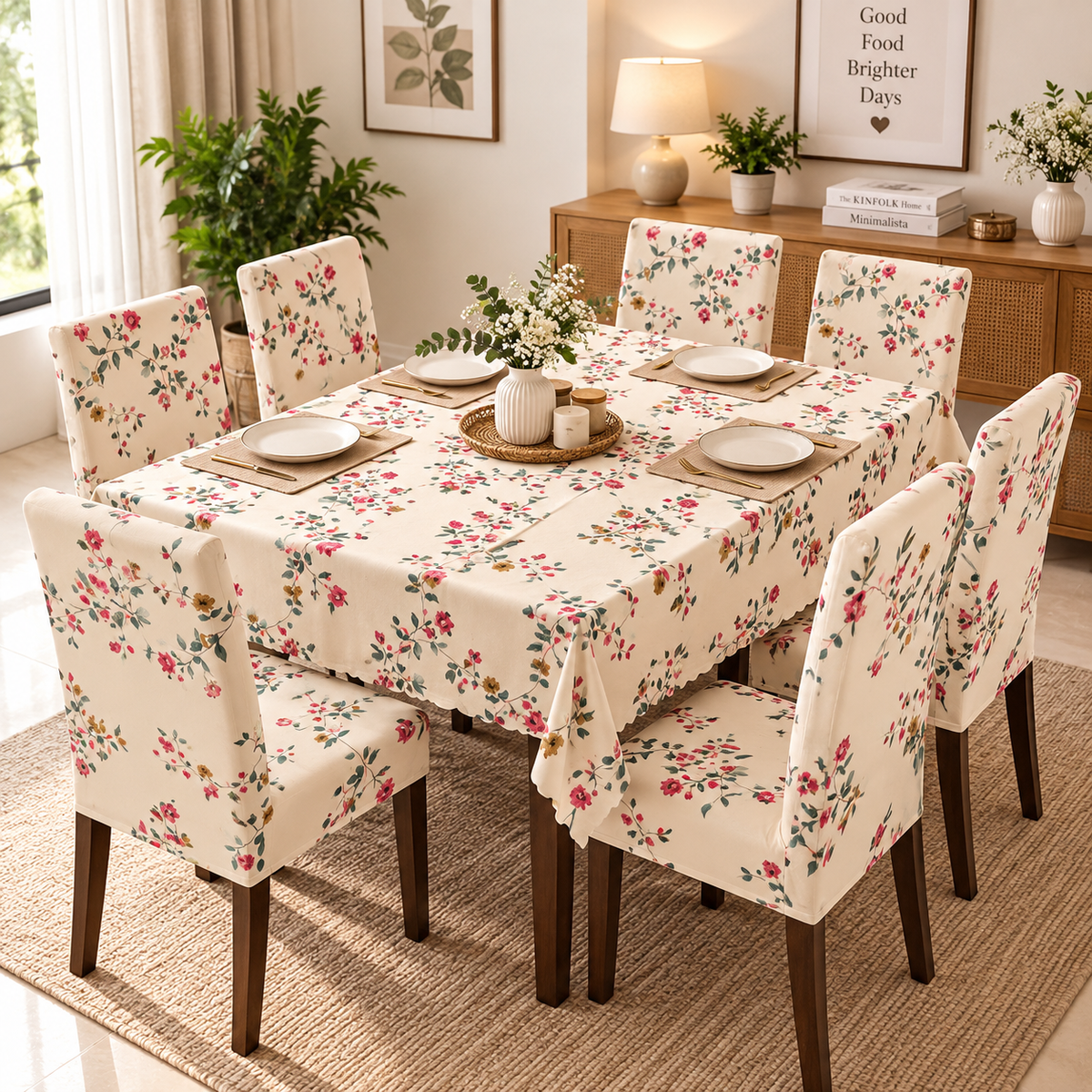Cream Dream – Premium Dining Set Cover
