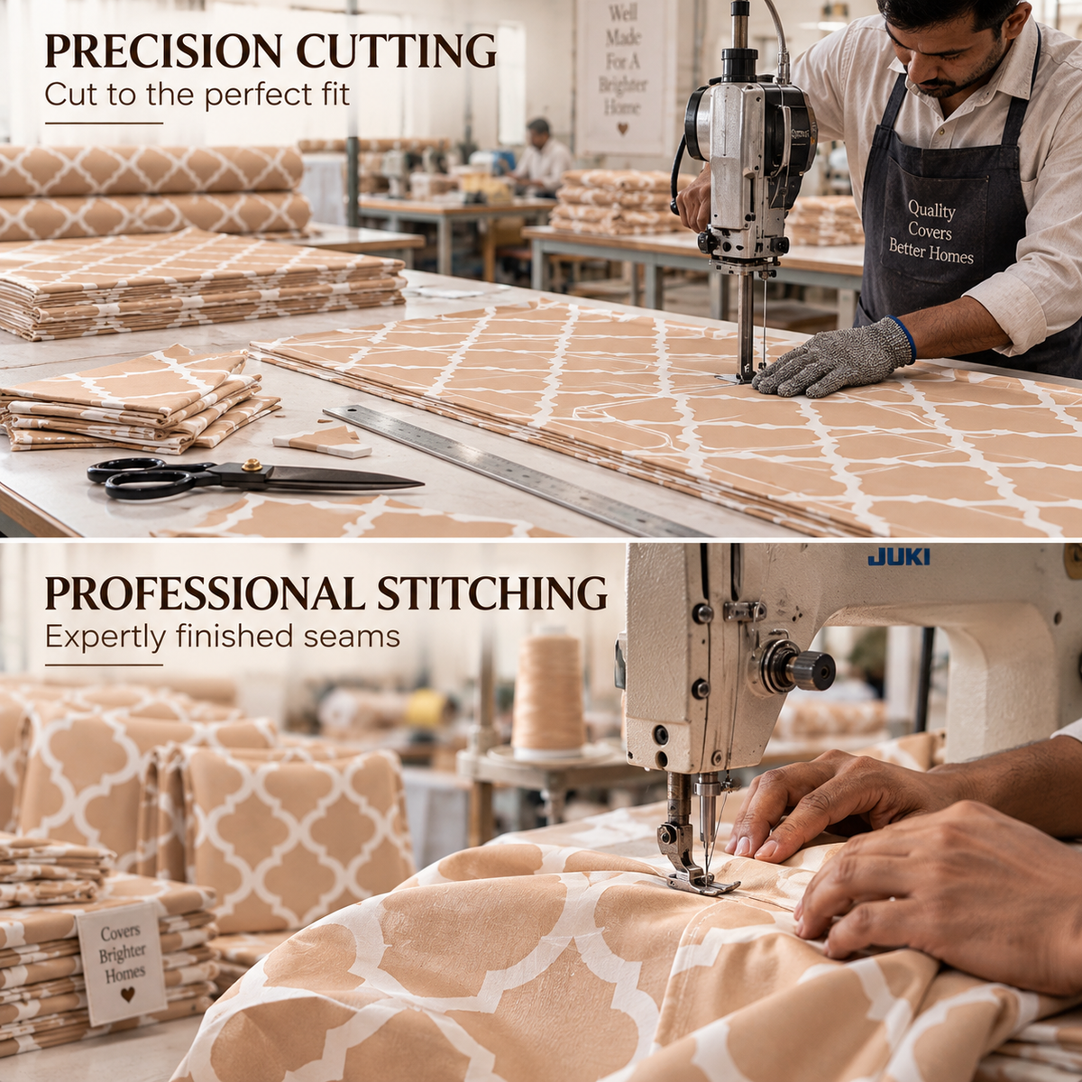 Cream Diamond – Premium Dining Set Cover