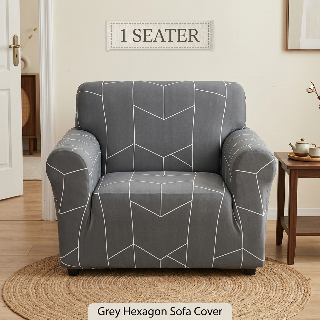 Grey Hexagon 1 seater