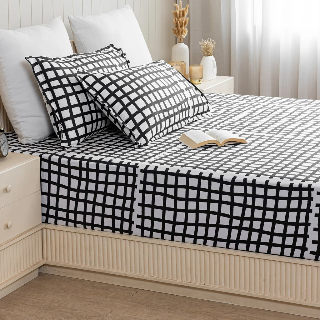 100% Dustproof & Water Resistant + 360°  Elastic Fitted Faces Of Color Printed Bedsheet