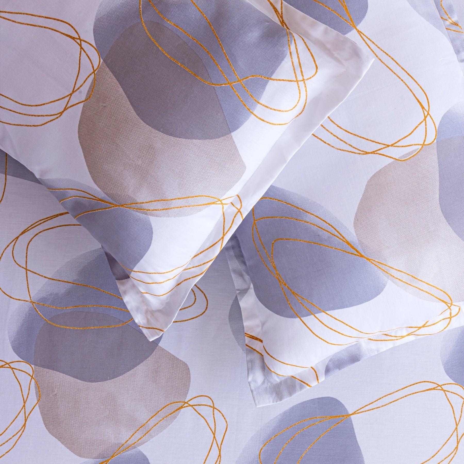 100% Dustproof & Water Resistant + 360°  Elastic Fitted Spheres Of Serenity Printed Bedsheet