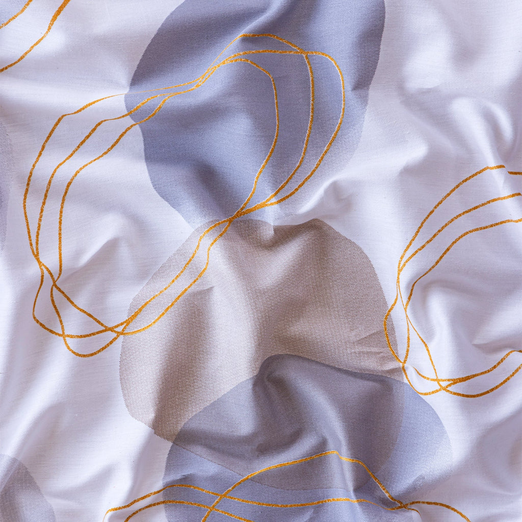 100% Dustproof & Water Resistant + 360°  Elastic Fitted Spheres Of Serenity Printed Bedsheet