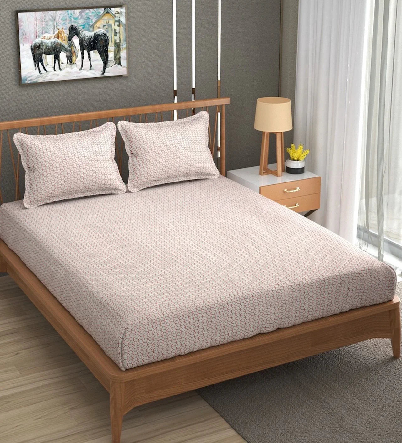 100% Dustproof & Water Resistant + 360°  Elastic Fitted Mattress Protector