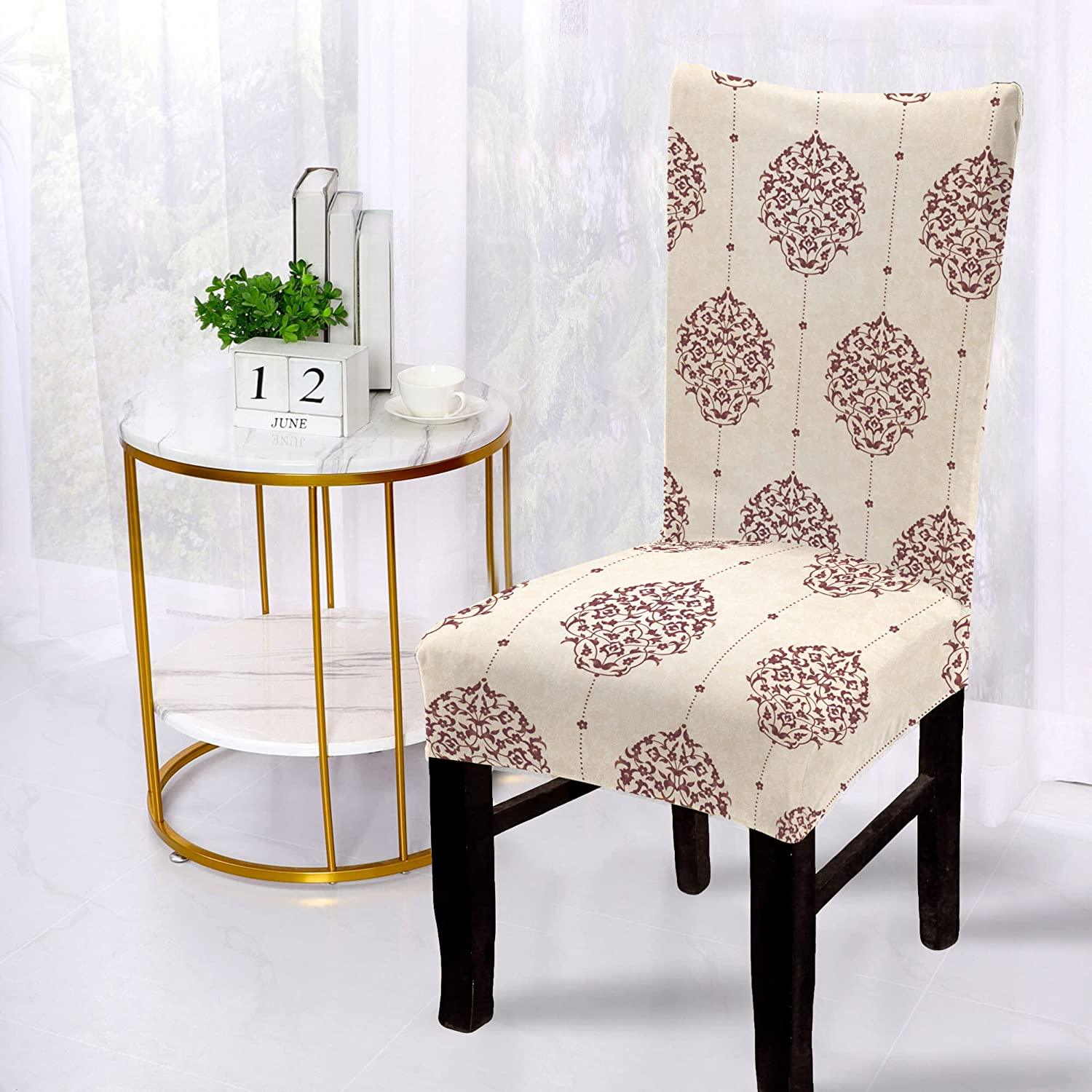 Luxury Cream Chair Cover - Dustfree, Stain Free, Water Resistance & Machine Washable