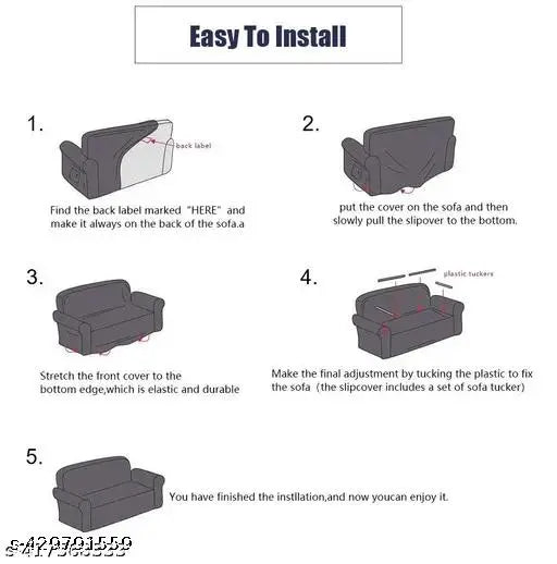 Floral Maroon - Luxury Quality Strechable & Dust-proof Sofa Cover