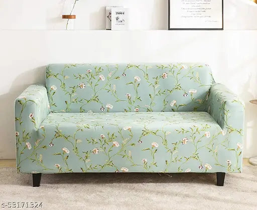 Pastel Green Forest - Luxury Quality Strechable & Dust-proof Sofa Cover